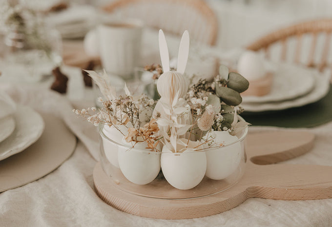 DIY Osterkranz aus Eierschalen und Trockenblumen