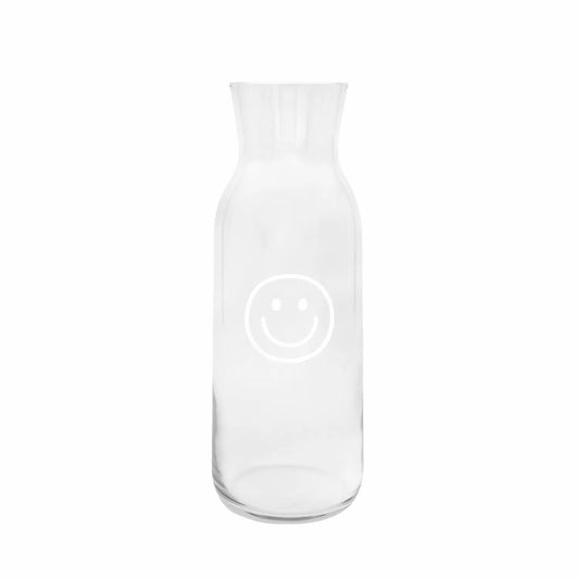 Karaffe Smiley weiß