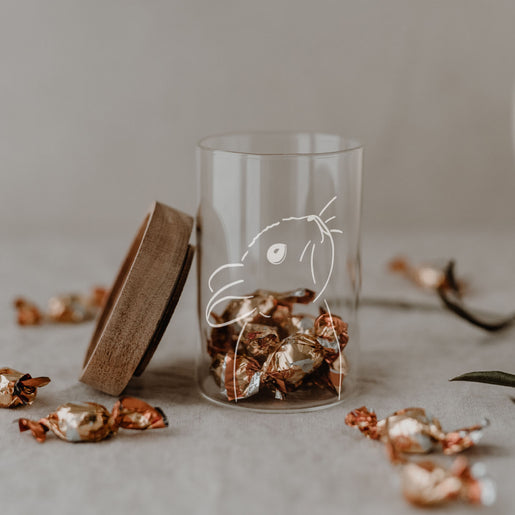 Mini Vorratsglas Hase 9 cm | Eulenschnitt 