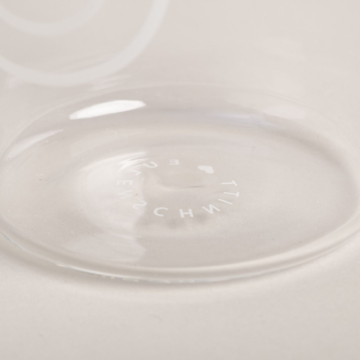 Trinkglas Smiley weiß | Eulenschnitt 