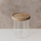 Glas Vorratsglas mit Holzdeckel und weißen Herzmotiven, minimalistisches Design