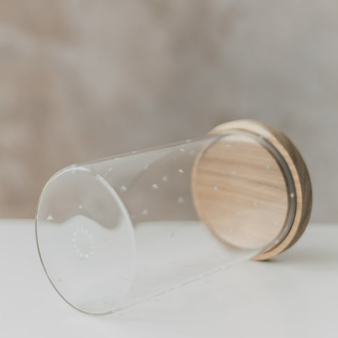 Vorratsglas Herzen 19 cm weiß