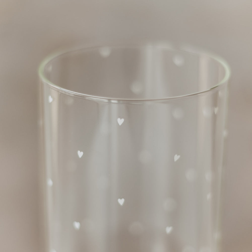 Vorratsglas Herzen 19 cm weiß
