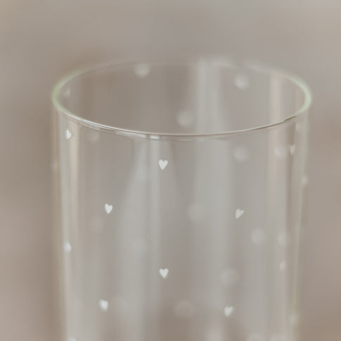 Vorratsglas Herzen 19 cm weiß