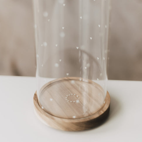 Vorratsglas Herzen 31 cm weiß