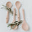 Cuillères en bois, lot de 4