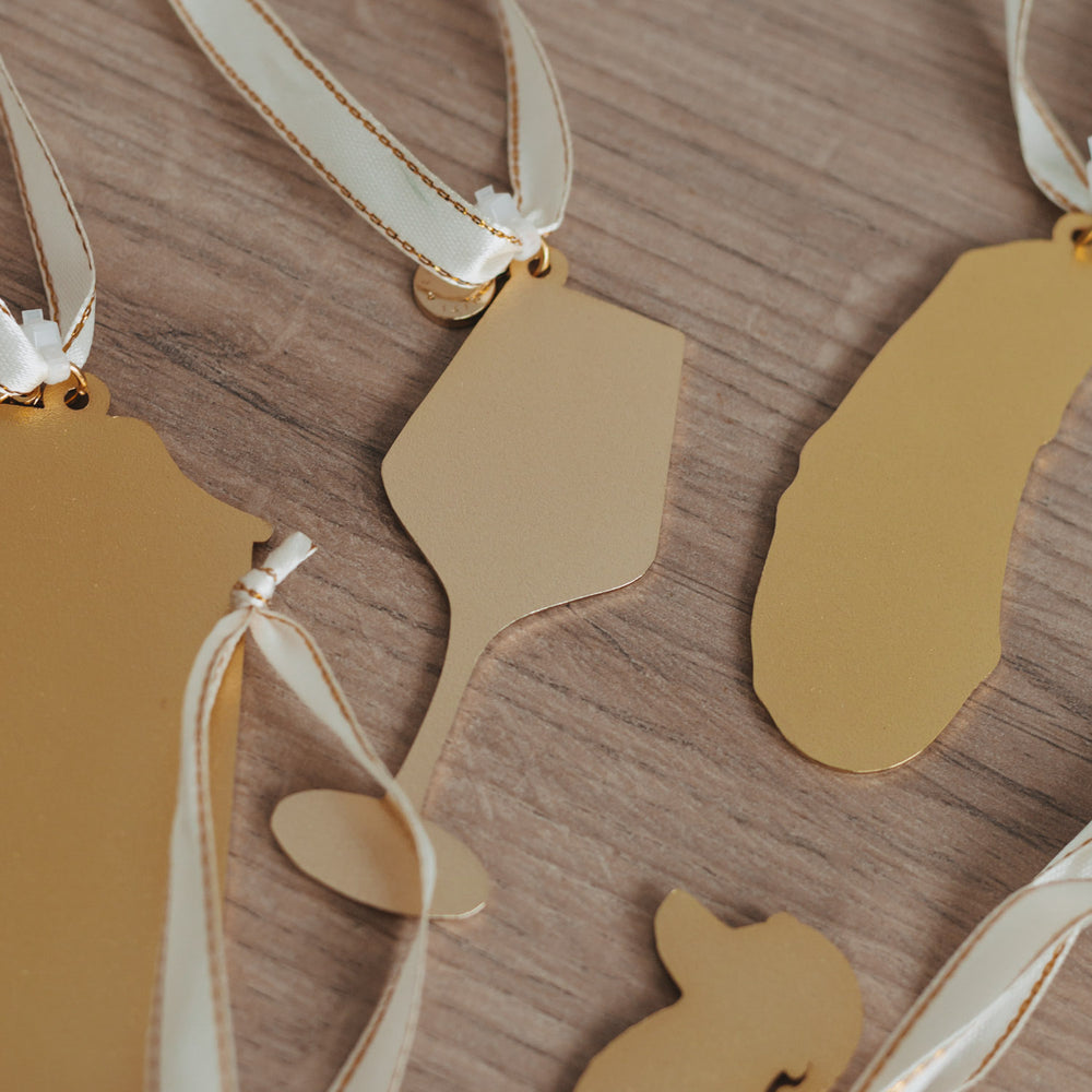 Baumschmuck Weinglas von hinten | Eulenschnitt 