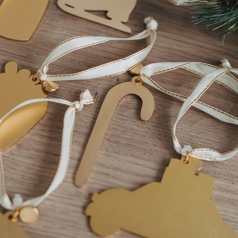 Baumschmuck Zuckerstange von hinten | Eulenschnitt 