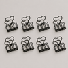 Clip klein schwarz 8er Set