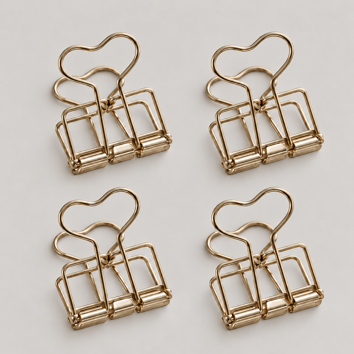 Clip groß gold 4er Set