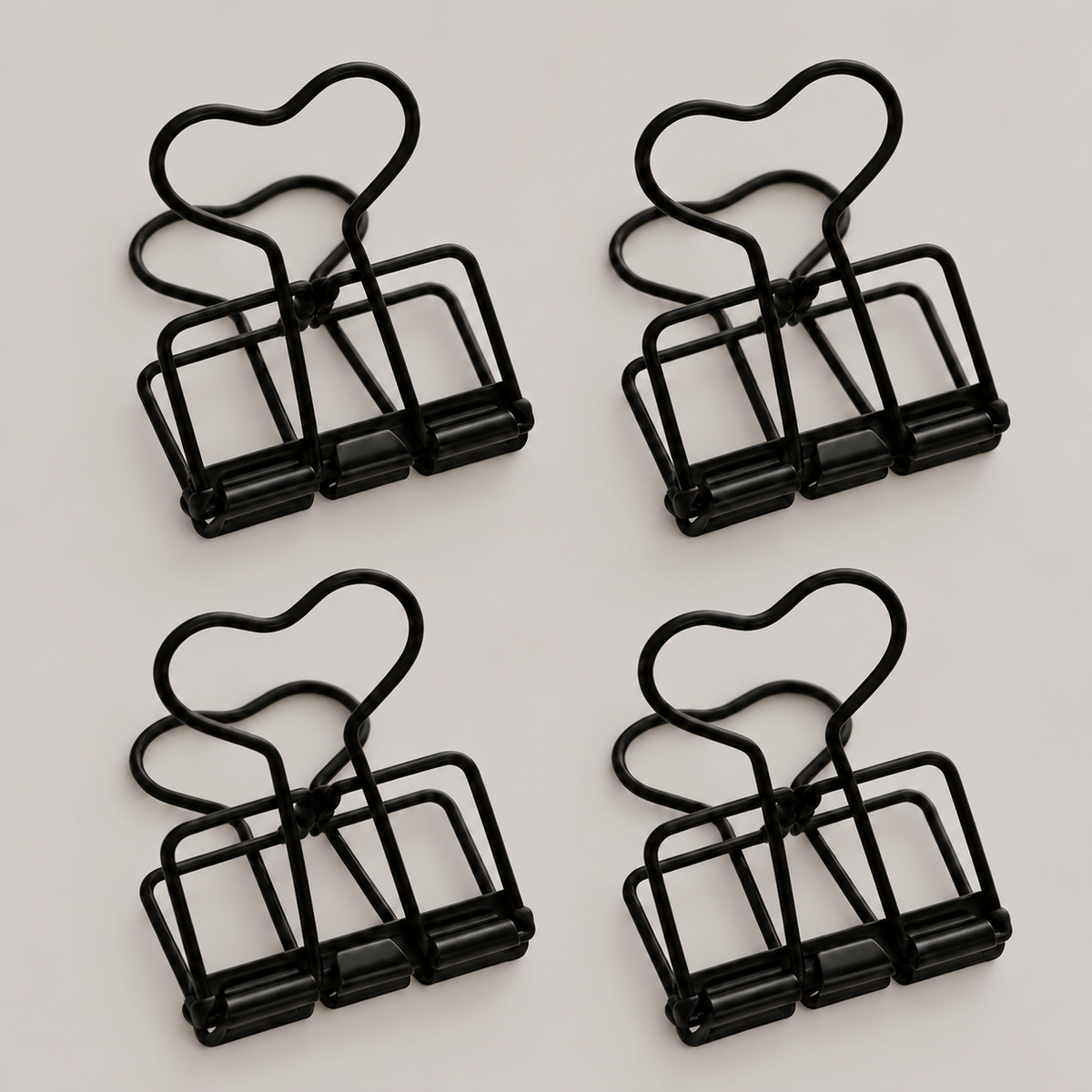 Clip groß schwarz 4er Set