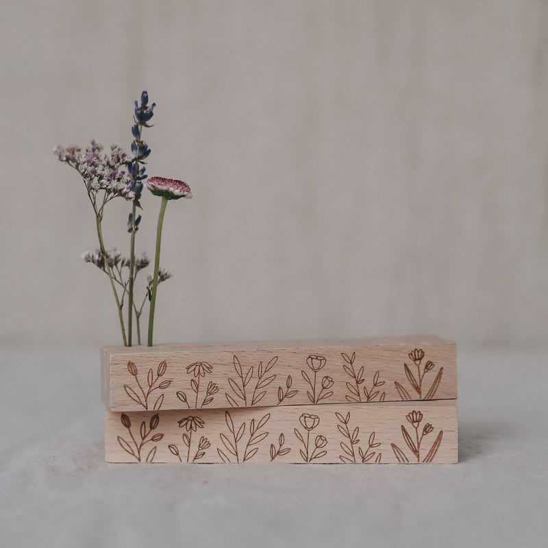 Karten- und Trockenblumenständer 12cm Blumenwiese im 2er Set