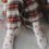 Weiße Kids Socken mit roten Zuckerstangen von Eulenschnitt