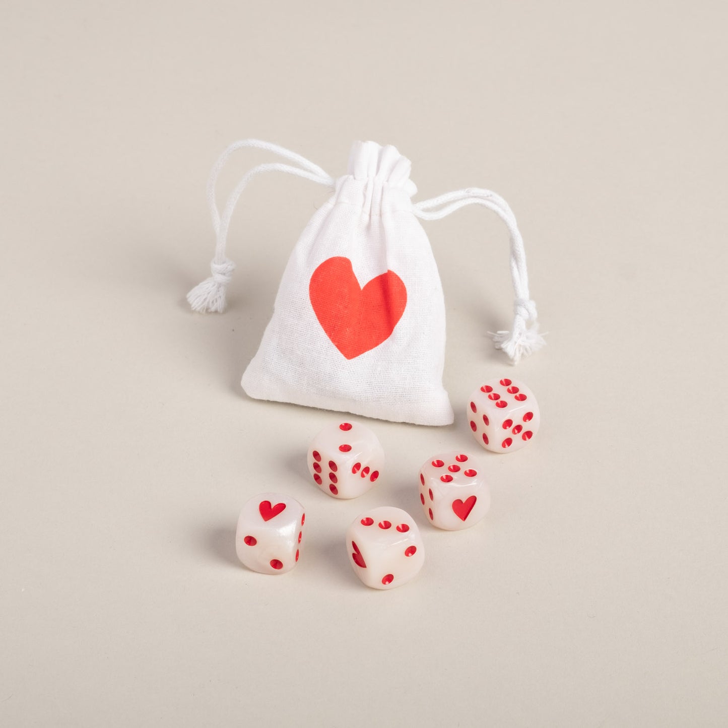 Würfelset Perlmutt Rot | Eulenschnitt 