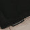 Detail schwarze Hundedecke mit Eulenschnitt Label