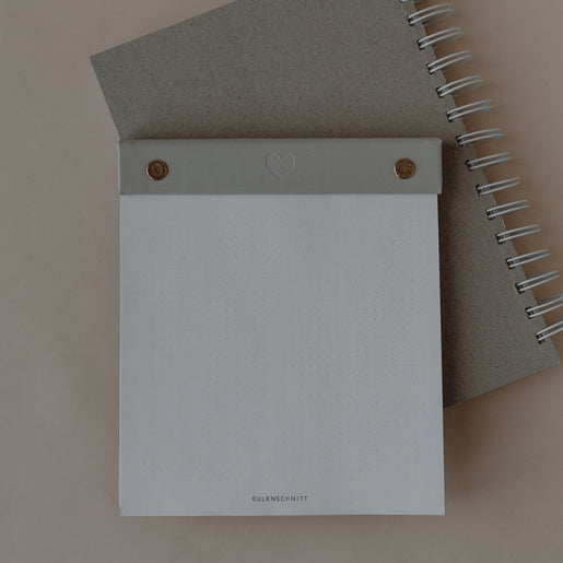 Bloc-notes cœur rechargeable