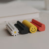 Radiergummis mit Daisy, Herz und Smiley in verschiedenen Farben