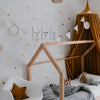 Wandsticker Punkte Gold im 48er Set