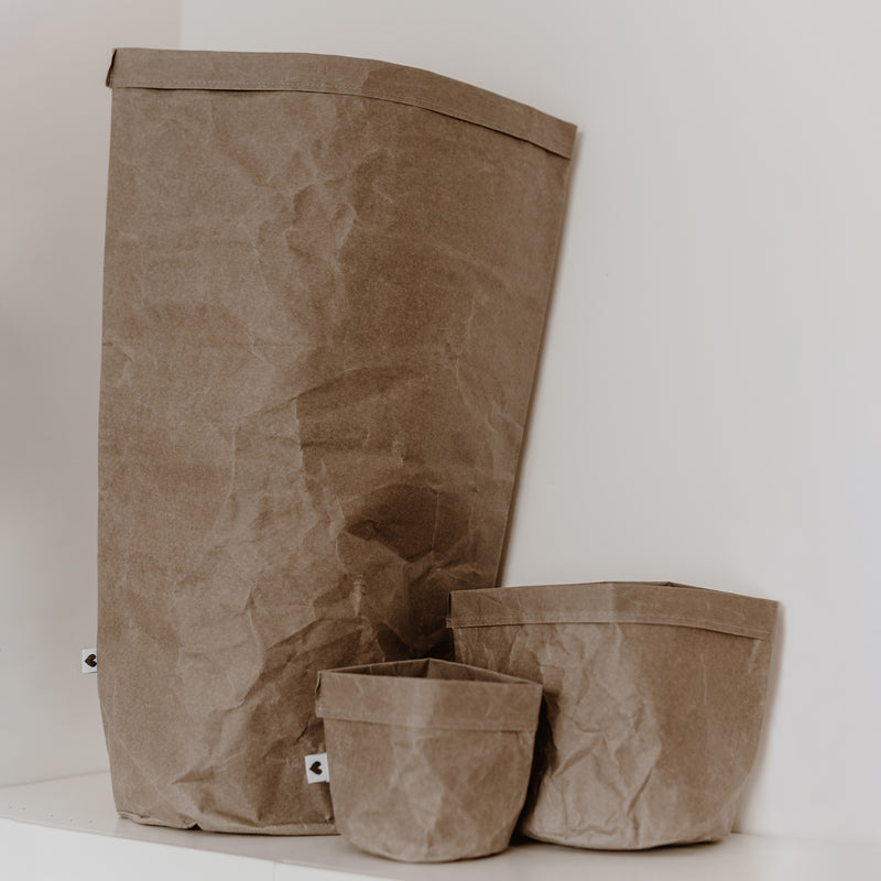 Paperbag 2er Set gris