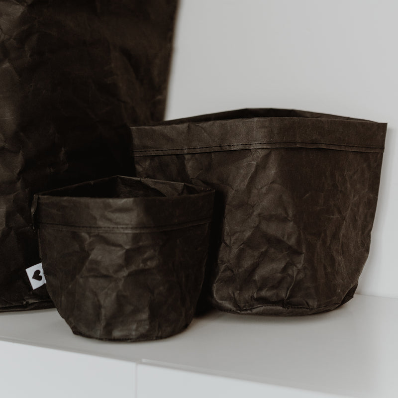 Paperbag Lot de 2 noir