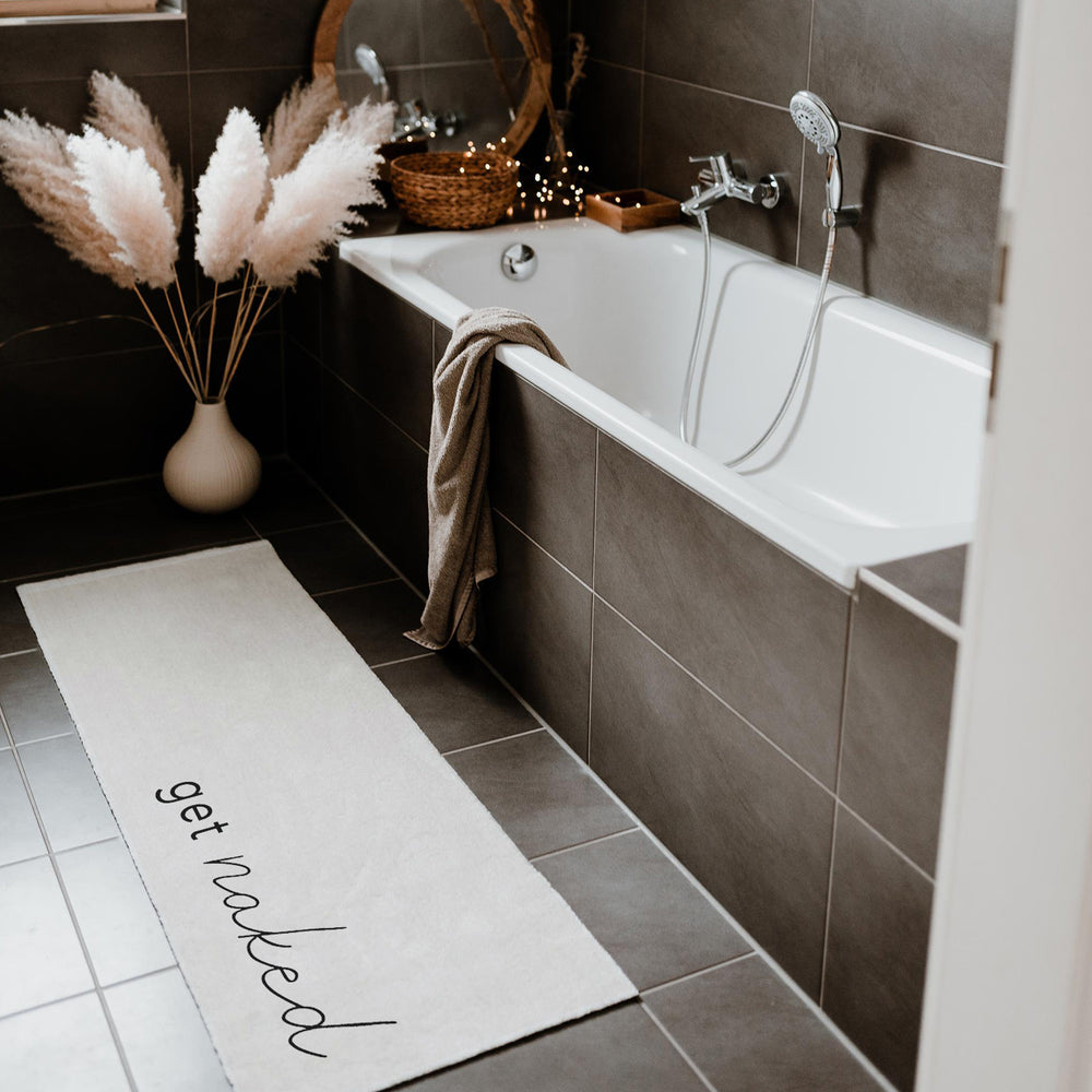 Tapis couloir lavable "Get Naked"