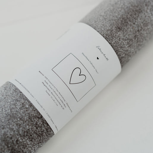 Paillasson Lavable Coeur Blanc