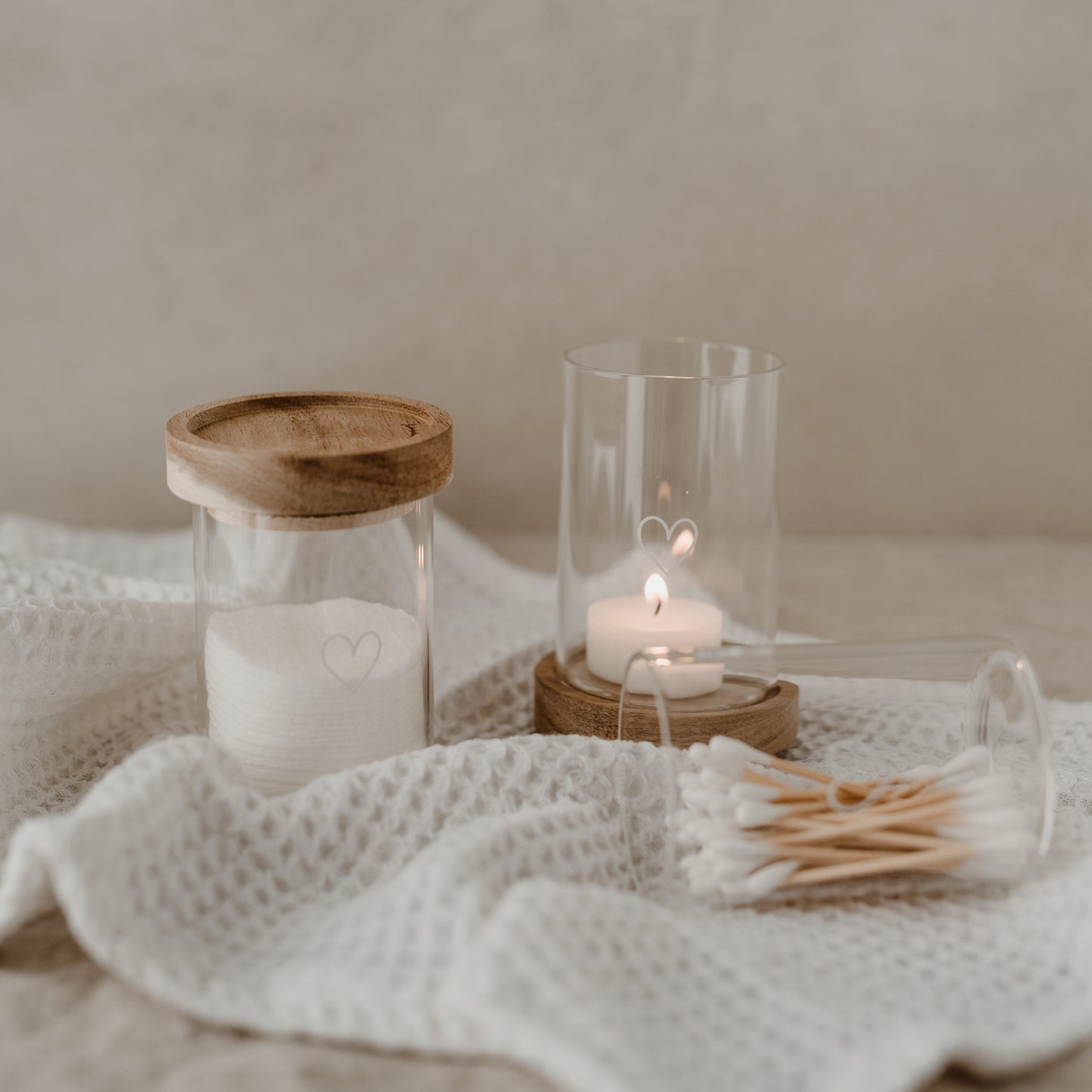 Mini Vorratsgläser Herz im 6er Set