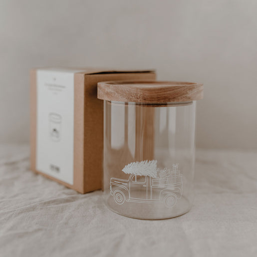 Bocal de réserve voiture de Noël 13 cm