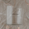 Set de 2 verres à eau Christmas noir