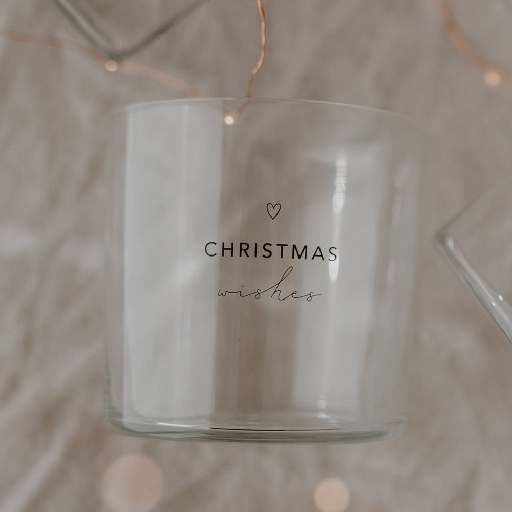 Set de 2 verres à eau Christmas noir