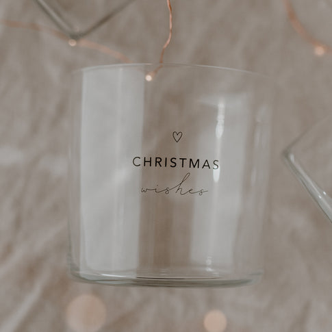 Set de 2 verres à eau Christmas noir