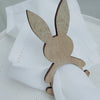Rond de serviette lapin en set de 4