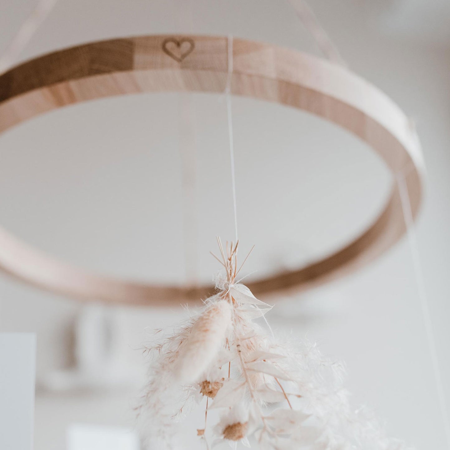 Couronne en bois de chêne Coeur