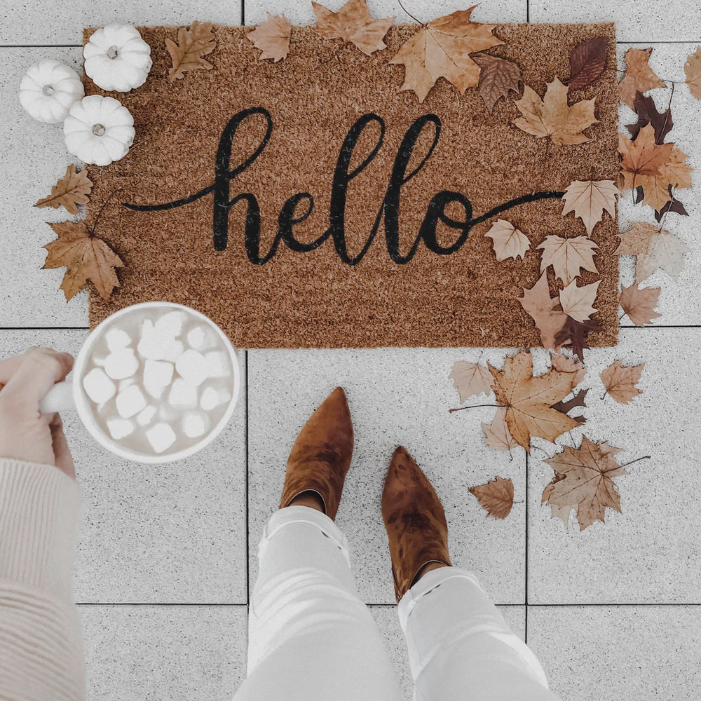 Paillasson en Coco Hello