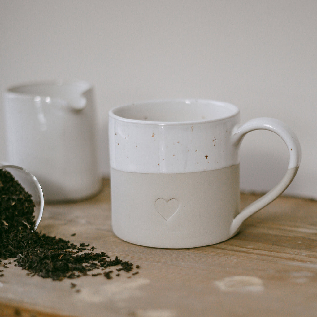 Eulenschnitt Tasse à cappuccino en grès Cœur - fait main - Acheter en ligne  (Suisse)