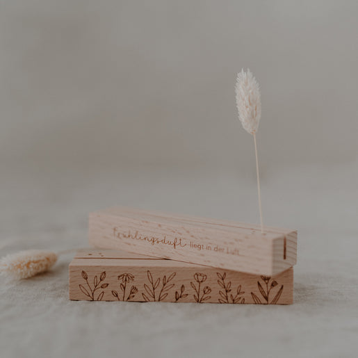 Carte de printemps et support de fleurs séchées en lot de 2