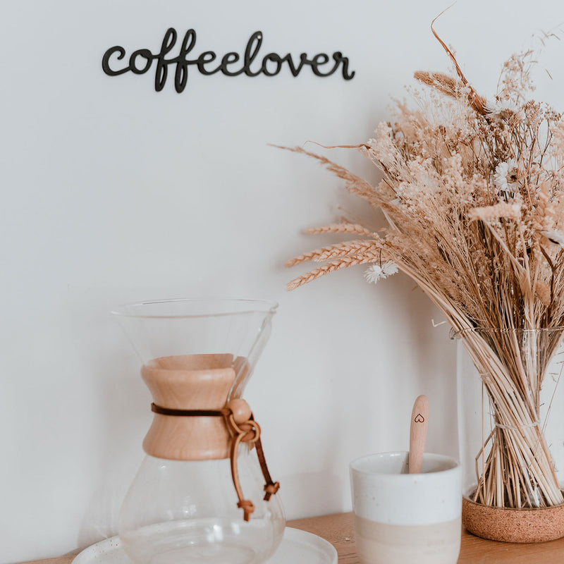 Lettrage en relief en bois Coffeelover