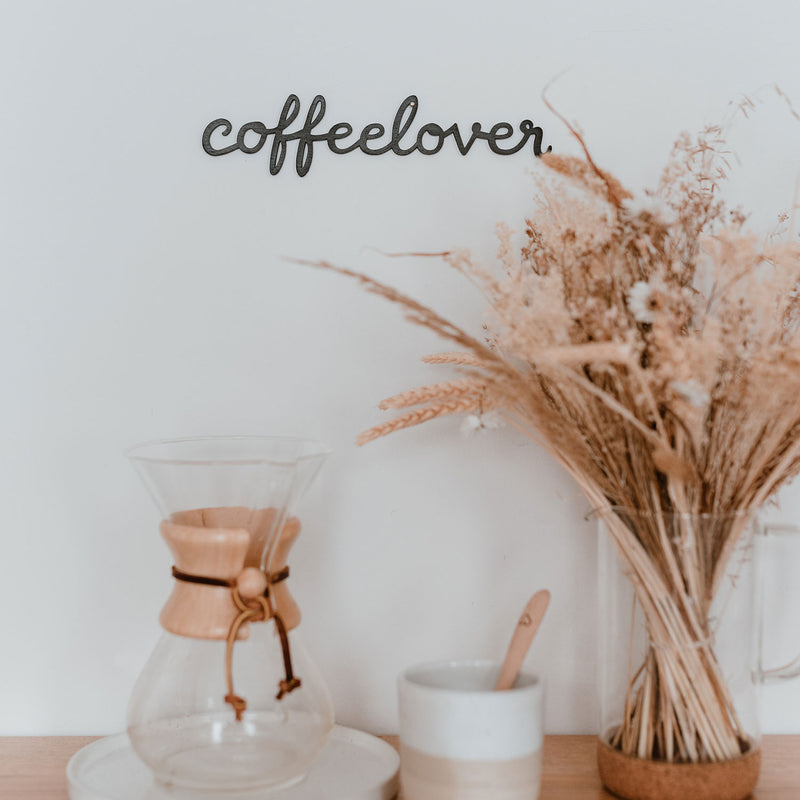 Holzschriftzug coffeelover