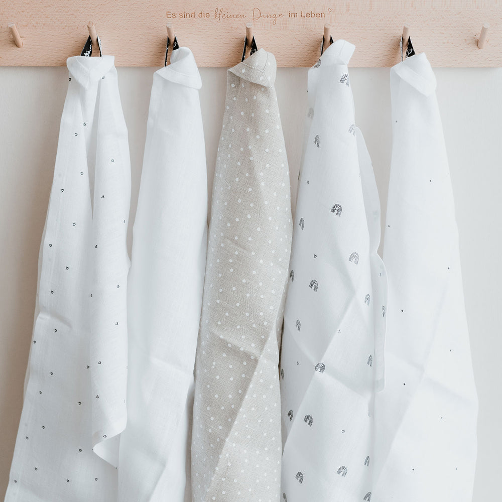 Leinen Geschirrtücher Sprüche im 2er Set