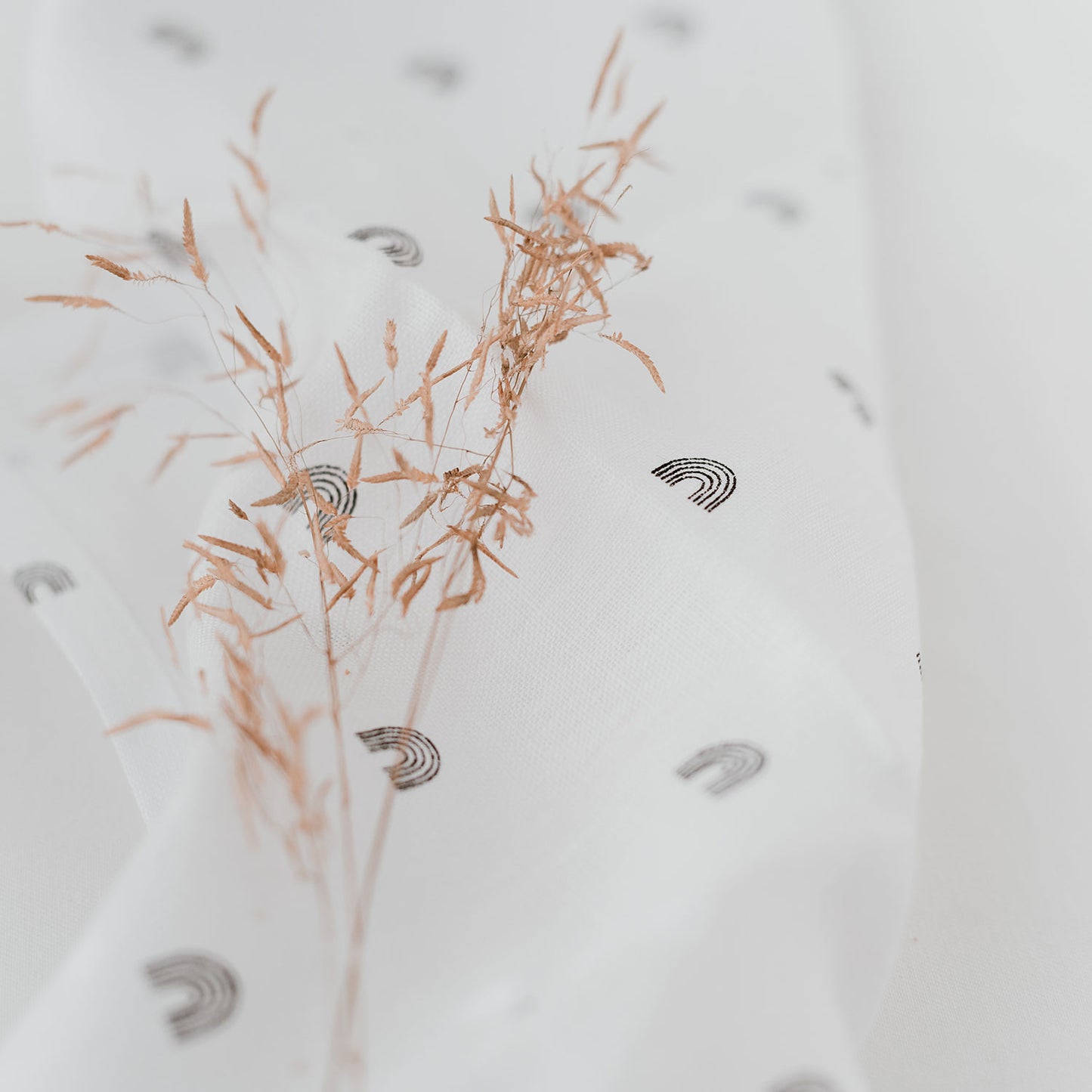 Lot de 4 serviettes en lin "arc-en-ciel"