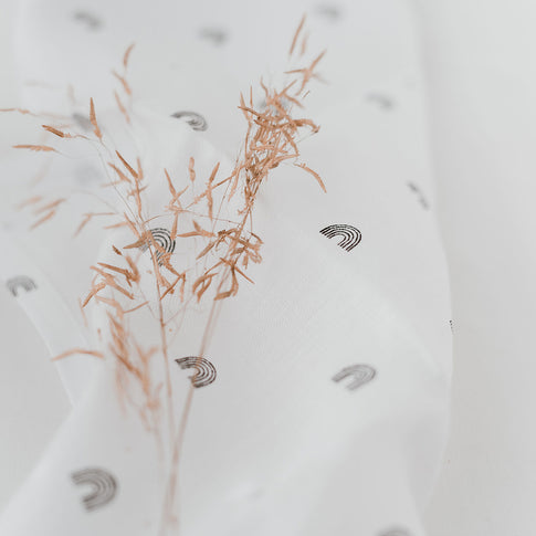 Lot de 4 serviettes en lin "arc-en-ciel"