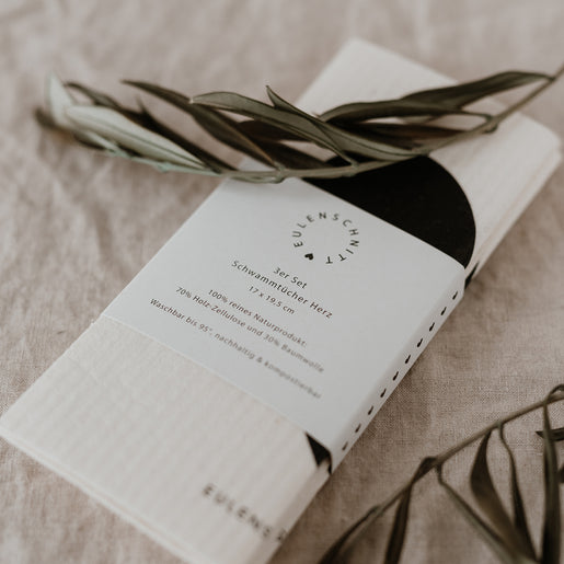 Chiffons éponges Herz en lot de 3