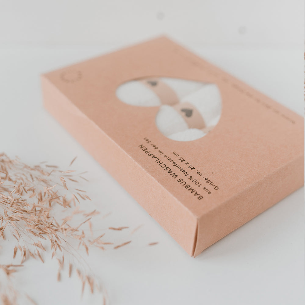 Waschlappen Herz im 6er Set